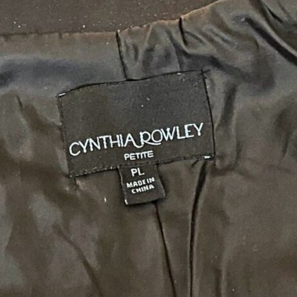 NEW Cynthia Rowley Black Fully Lined Lightweight Poliester Techno Jacket Size LP - Picture 3 of 5
